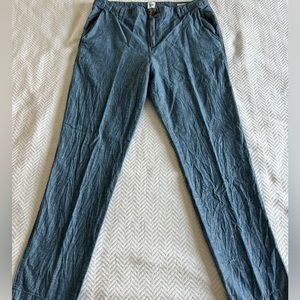 GAP womens casual girlfriend khaki pants chambray blue size 8